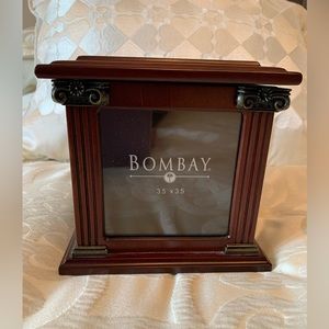 Bombay Wooden Photo Cube Box With Storage